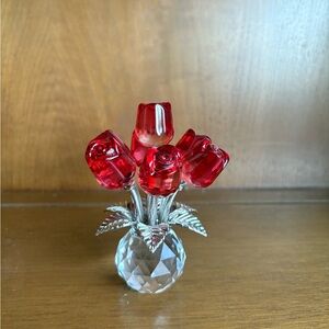 Red Rose Bouquet Figurine